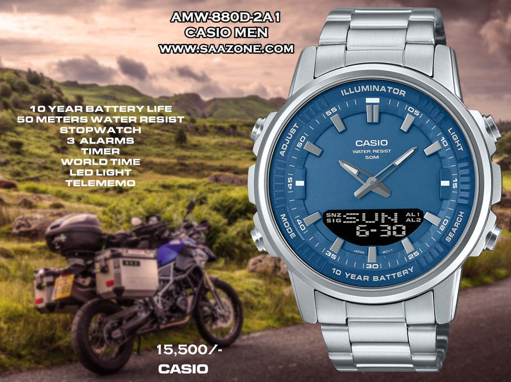 Casio Digital/Analogue Timepiece for Men AMW-880D-2A1VDF