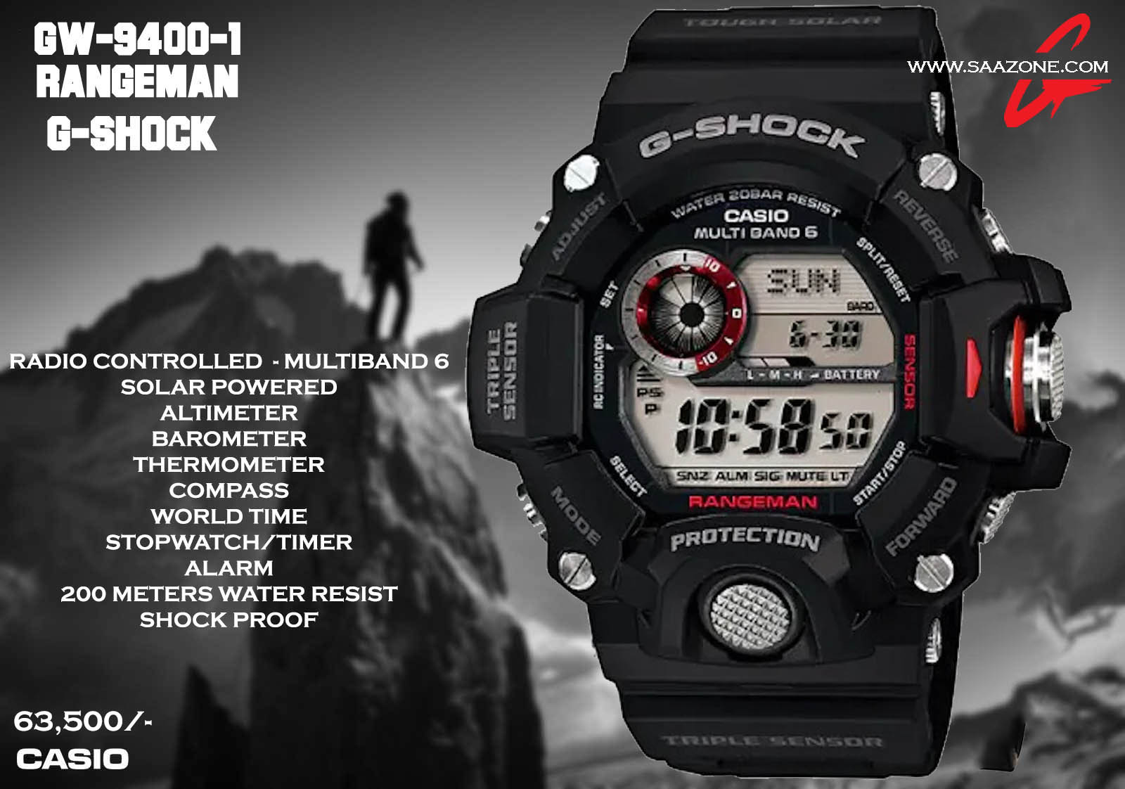 Casio g shock shop rangeman gw 9400