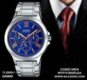 Casio Exclusive Stainless Steel for Men MTP-V300D-2A