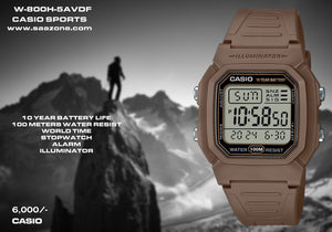 Casio Digital Timepiece W-800H-5A