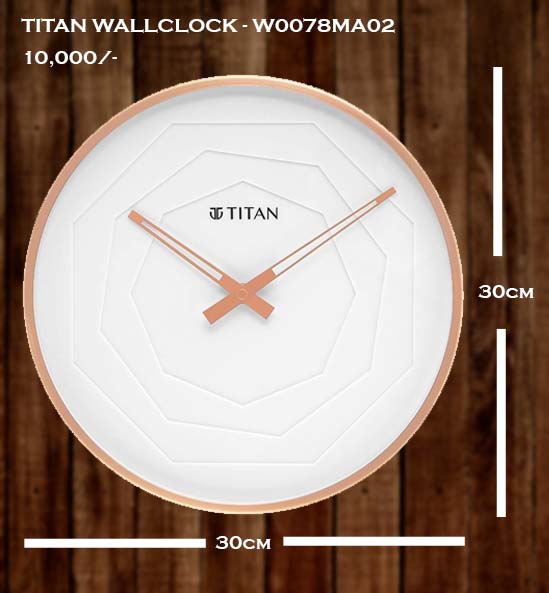 TITAN WALLCLOCK -W0078MA02