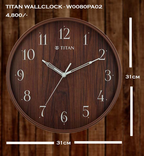 TITAN WALLCLOCK -W0080PA02