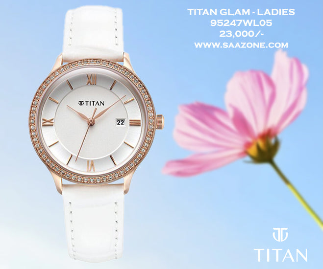 Titan Glam for Ladies - 95247WL05