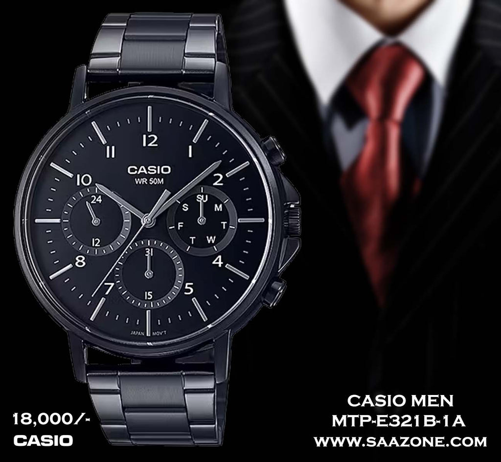 Casio Timepiece for Men MTP-E321B-1A
