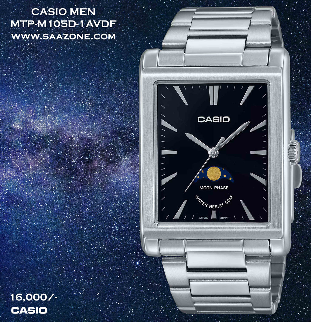 Casio Men Exclusive Moonphase Series MTP-M105D-1A