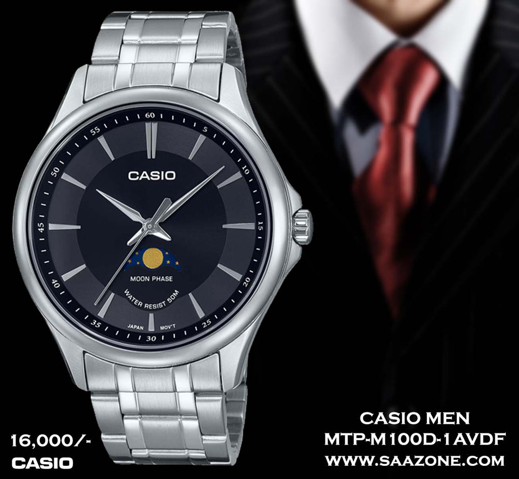 Casio Men Exclusive Moonphase Series MTP-M100D-1A