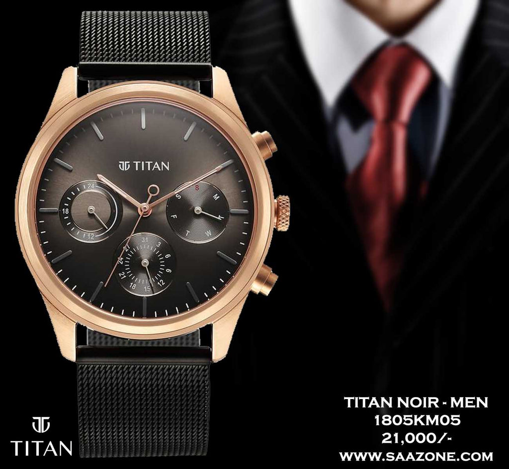 Titan Noir Anthracite Dial for Men 1805KM05