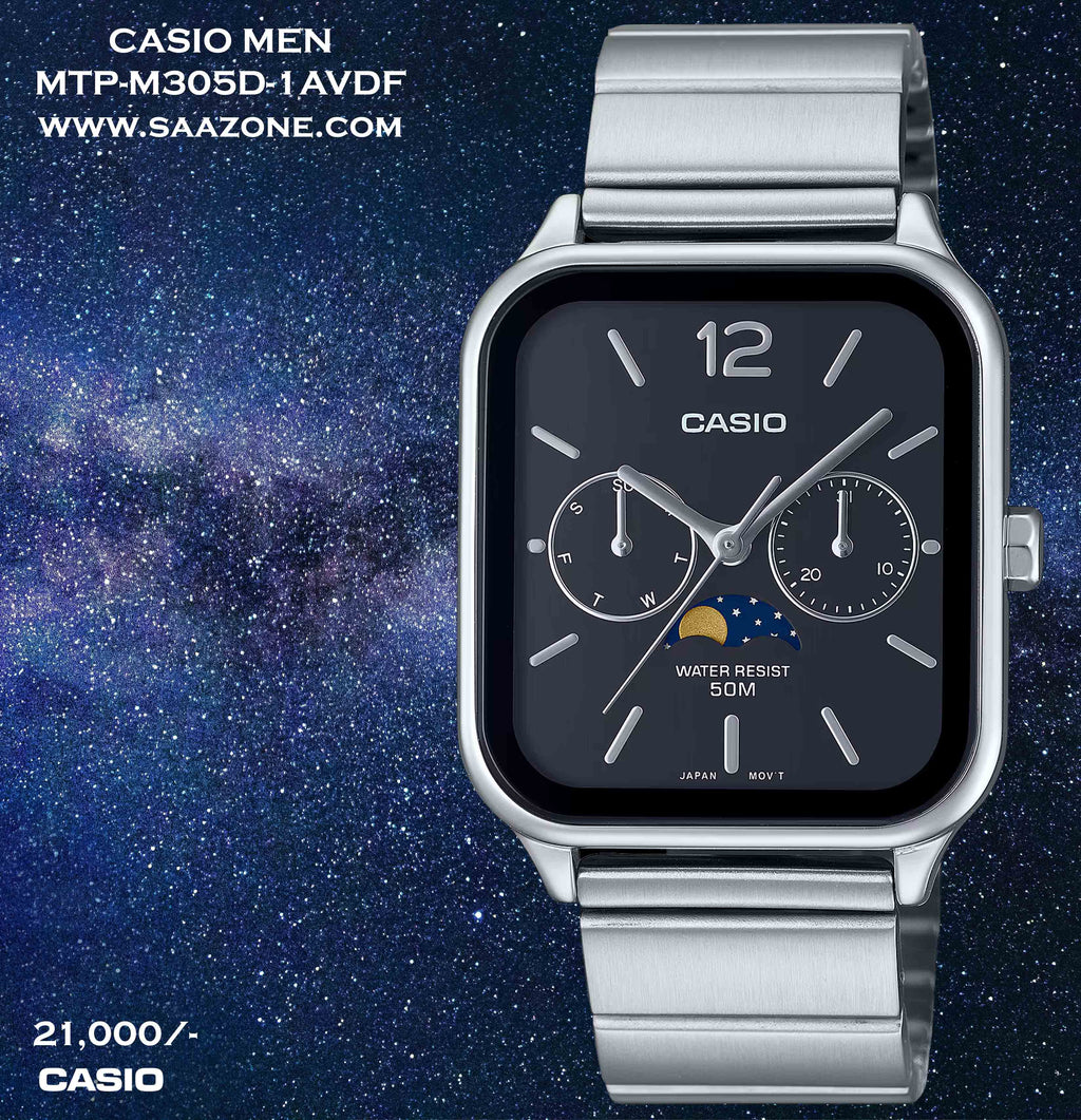 Casio Men Exclusive Moonphase Series MTP-M305D-1A
