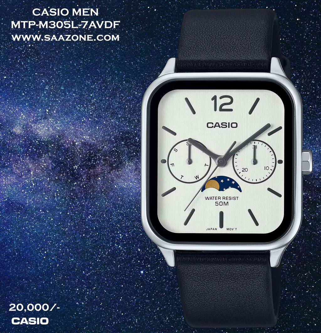 Casio Men Exclusive Moonphase Series MTP-M305L-7A